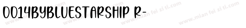 0014BYBlueStarship R字体转换